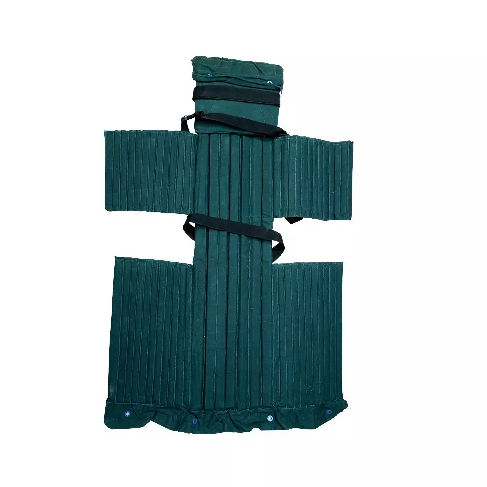 RESQ Neil Robertson Stretcher Semi-Rigid Canvas Cloth 166x16x16 cm Teakwood Frame Green for Hospitals