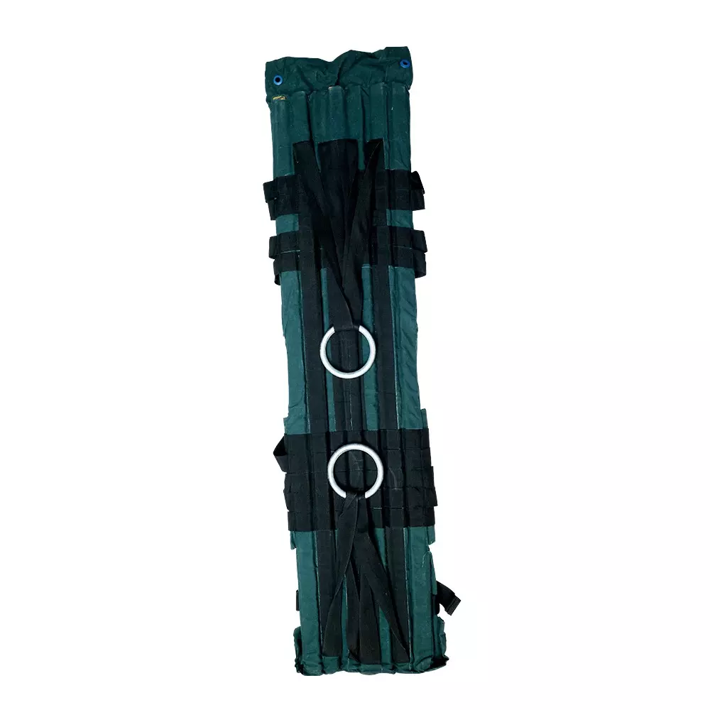resq-neil-robertson-stretcher-semi-rigid-canvas-cloth-166x16x16-cm-teakwood-frame-green-for-hospitals