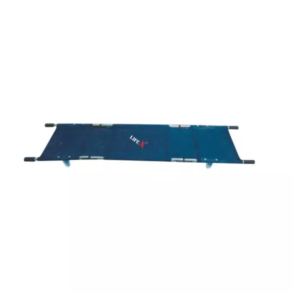 LIFEX Folding Stretcher Three Fold Blue 203Lx55Wx12H cm, VSSTF
