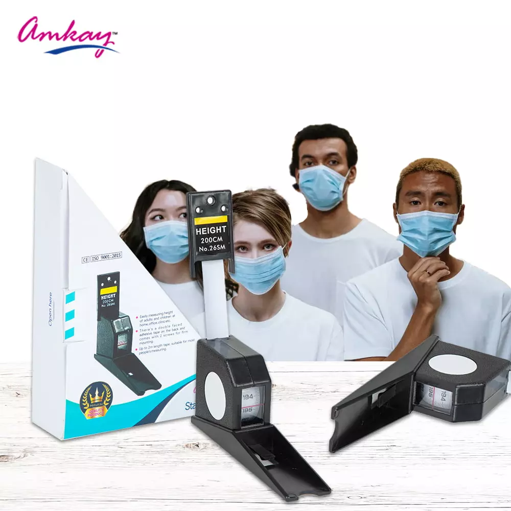 amkay-stature-meter-black-color-plastic-body-for-measuring-height-in-hospitals-clinics-pack-of-50