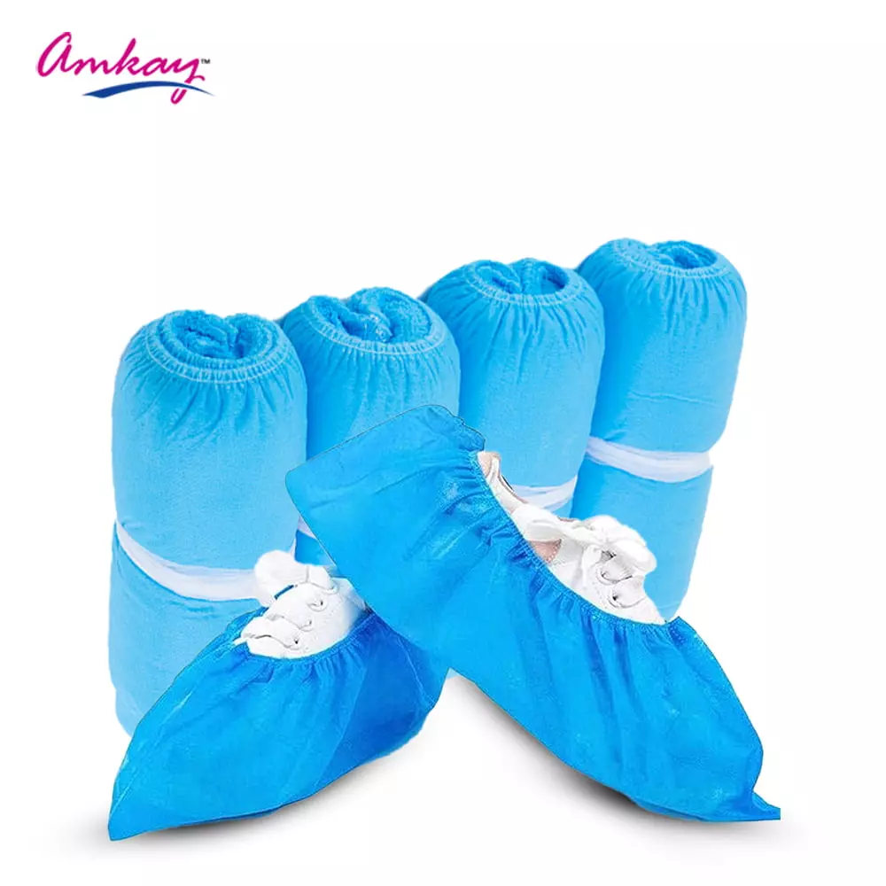 amkay-shoe-cover-made-of-non-woven-fabric-blue-color-for-hospitals-clinics-pair-of-2000