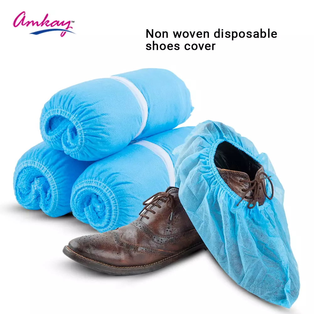 amkay-shoe-cover-made-of-non-woven-fabric-blue-color-for-hospitals-clinics-pair-of-2000