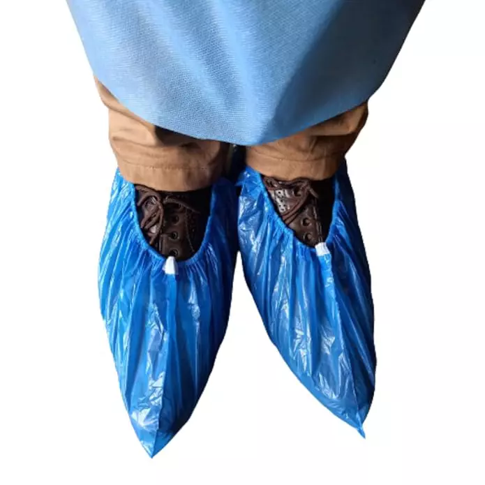 Generic Disposable Shoe Cover Non-Woven Fabric Blue (Pack Of 500 Pcs)