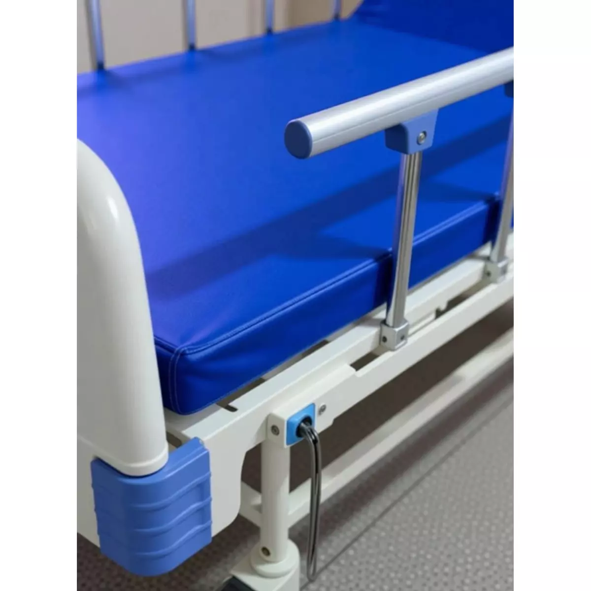 mf-global-semi-fowler-bed-with-mattress-iron-fiber-body-white-blue-color-and-200-kg-load-capacity-for-hospitals-and-clinics