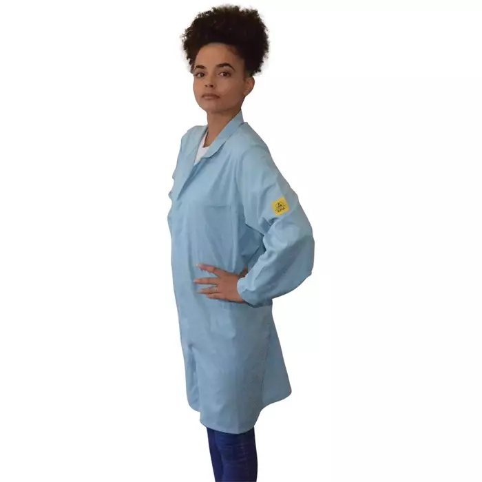 EUROSTAT Blue Unisex Reusable Lab Coat M, 51-100-2810