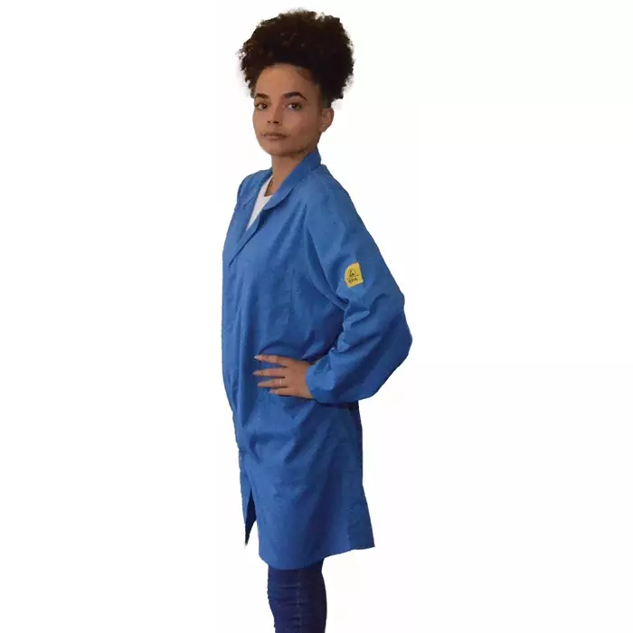 EUROSTAT Blue Unisex Reusable Lab Coat S, 51-100-2615