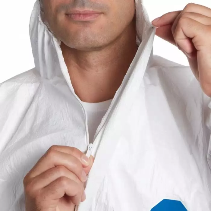 DuPont White Coverall, EN 1073-2, EN 1149-5, EN 14126, EU 2016/425, 3XL, D14664003