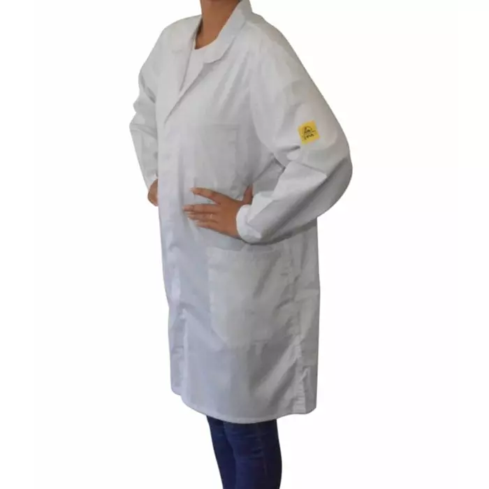 EUROSTAT White Unisex Reusable Lab Coat 3XL, 51-100-2940