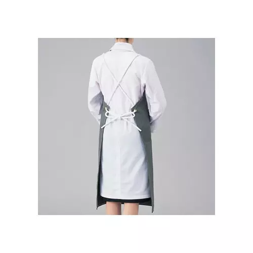 AS ONE Heat Resistant Apron Free Size Resistant Acrylic Fiber And Para-Aramid Fiber Gray, 8-1004-01