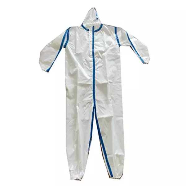 Tuffpaulin DRDO Approved Disposable Coverall PPE Suit Pack of 25 Pcs