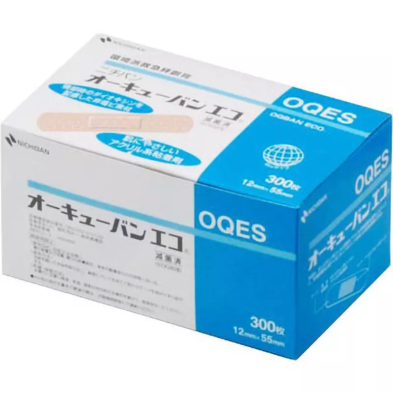 NICHIBAN First Aid Bandage Polyethylene Large 30x72 mm Adhesive Surface, OQEL100 (Pack of 100 Pcs)
