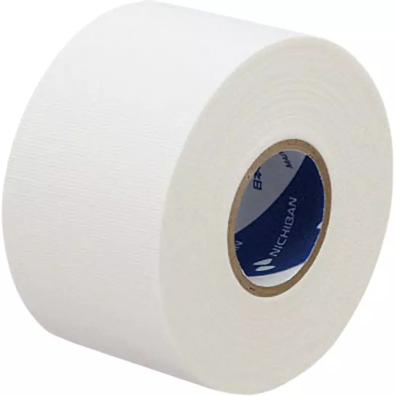 NICHIBAN Taping Tape C-Type Non-Elastic White 38 mm x 12 m, C38F2 (Pack of 2 Rolls)