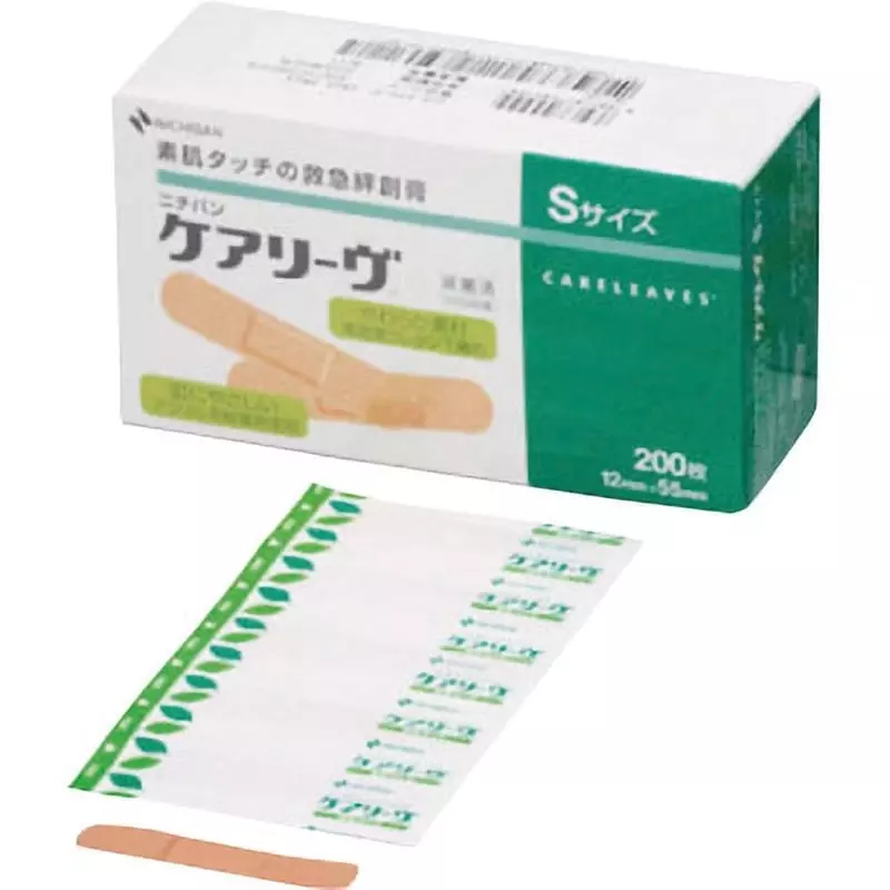 NICHIBAN First Aid Bandage Polyethylene Free Size 76x250 mm Adhesive Surface, OQEF12 (Pack of 12 Pcs)