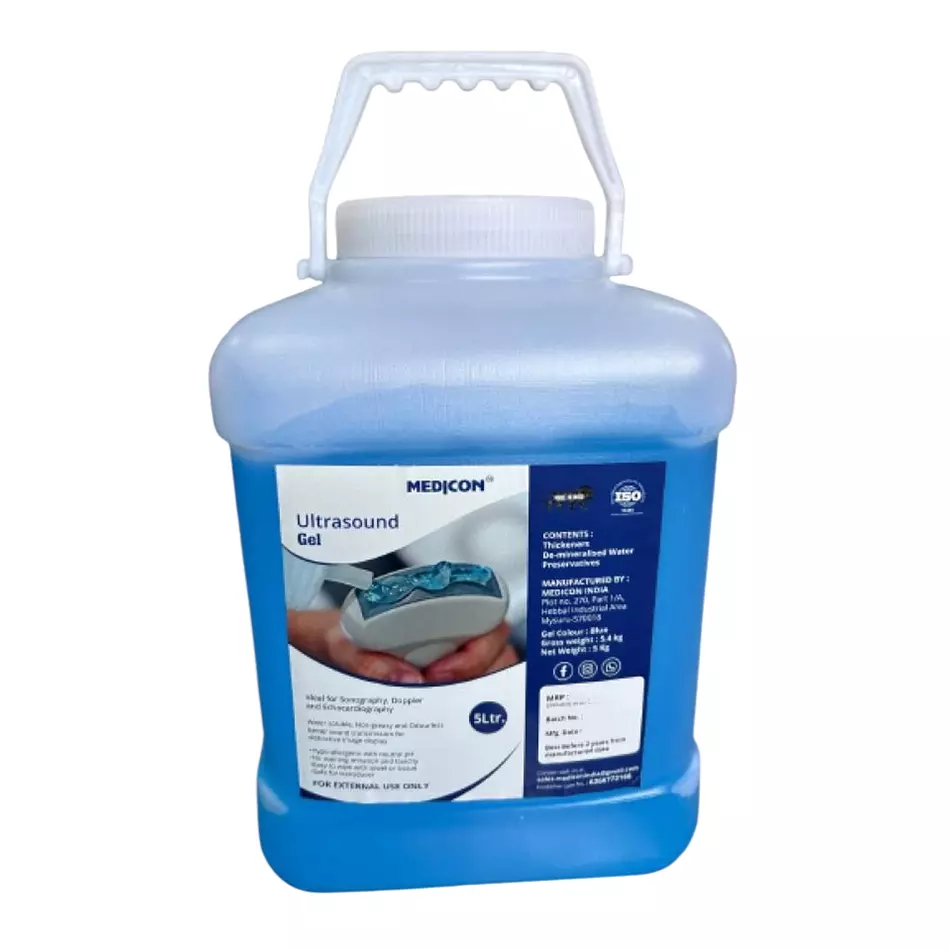 MEDICON Ultrasound Gel 5 L For Sonography, Doppler, and Echocardiography
