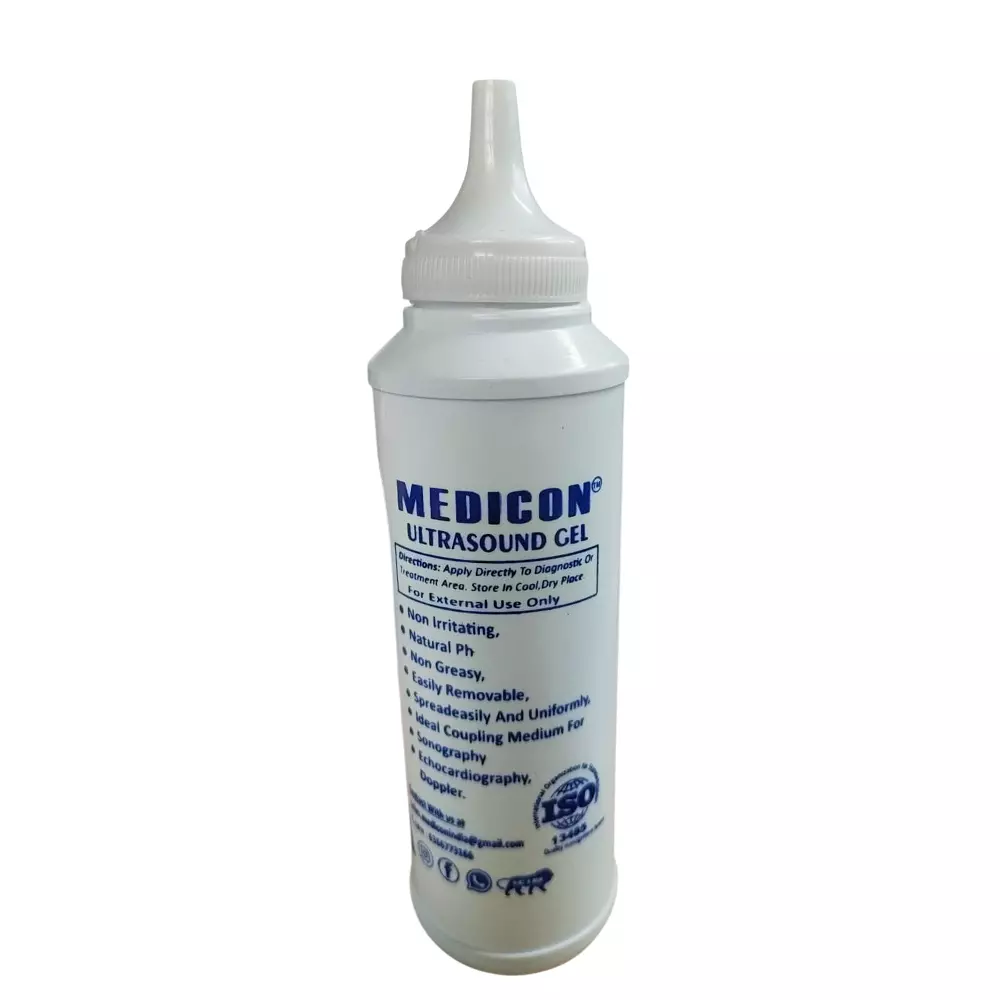 MEDICON Ultrasound Gel 250 ml For Sonography, Doppler, and Echocardiography