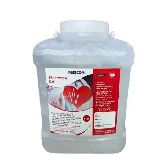 MEDICON Electrode Gel 5 L Conductive Medium for E.C.G, Cardiac Monitoring