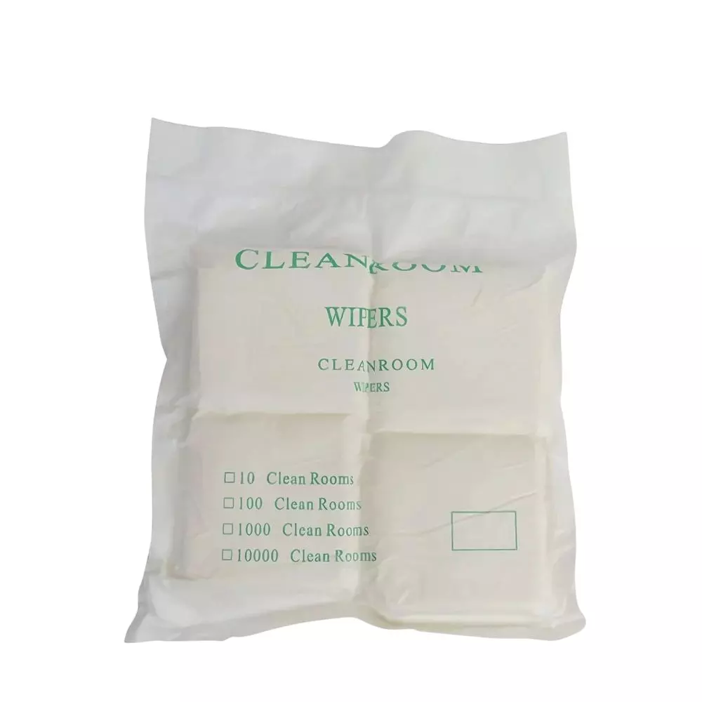 GLOBALSS Cleanroom Wiper Soft Polyster White 100x100 mm (4x4 Inch) (Pack of 160)