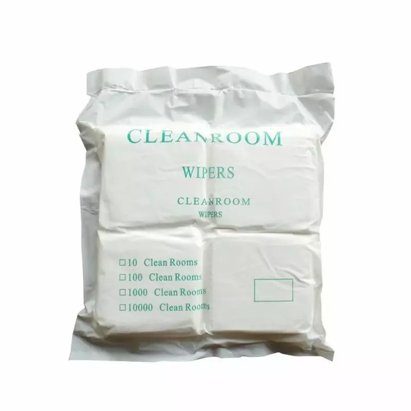 GLOBALSS Cleanroom Wiper Soft Polyster White 100x100 mm (4x4 Inch) (Pack of 160)