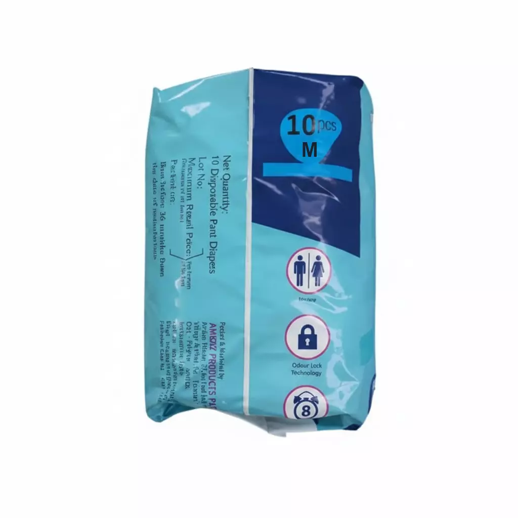 amkay-10-pcs-per-packet-medium-size-pant-diaper-for-adults-white-color-box-of-12-packets