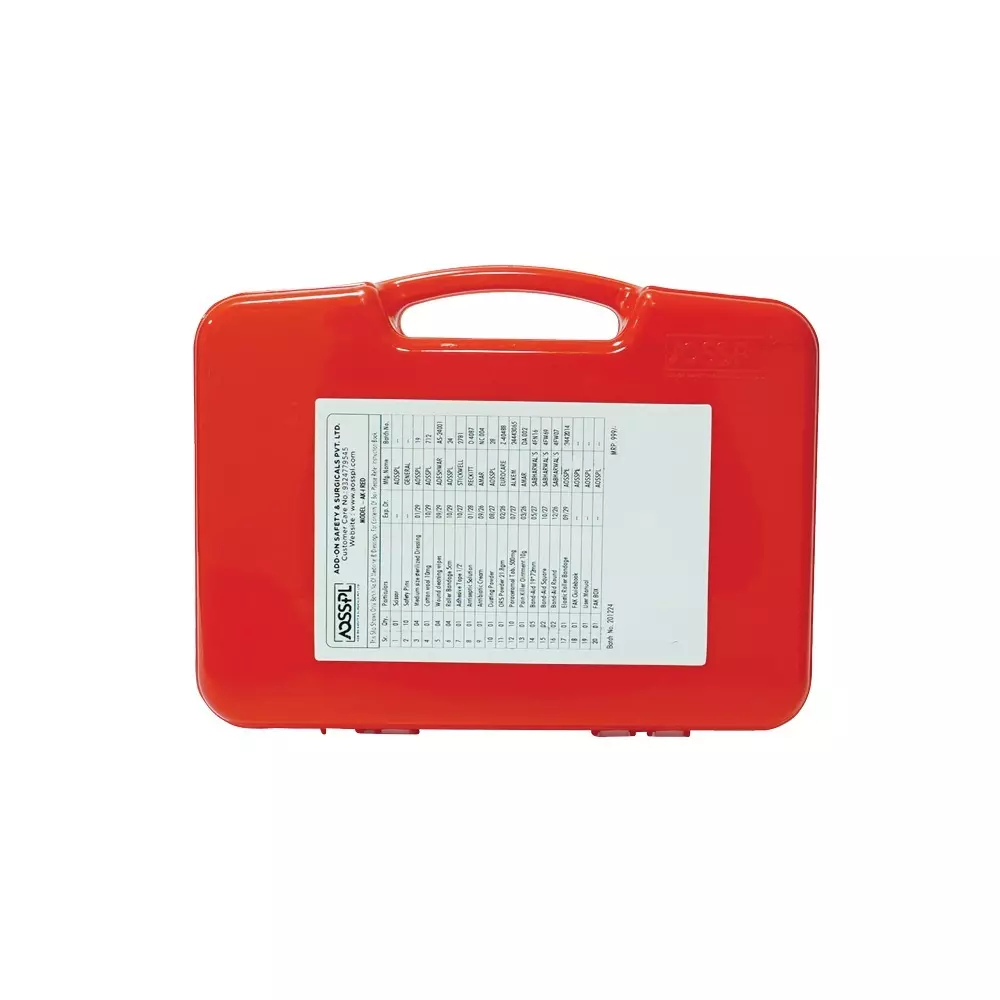 AOSSPL Red AK-I RED GMP Certificate First Aid Kit