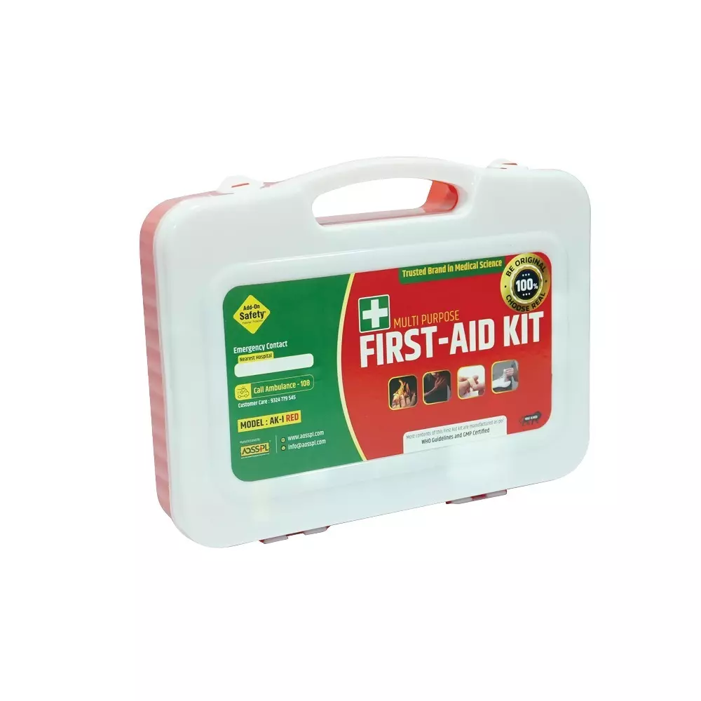 AOSSPL Red AK-I RED GMP Certificate First Aid Kit