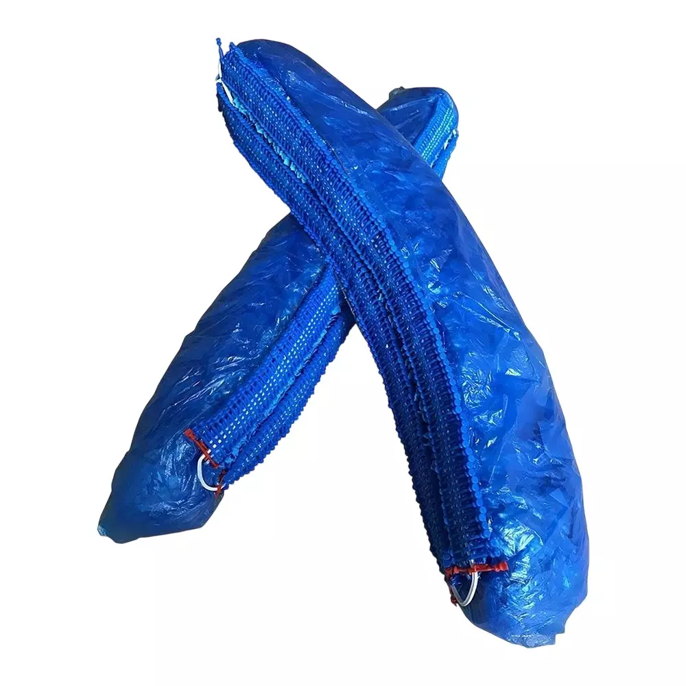 GLOBALSS Shoe Cover Refill Polythene Blue for Laboratory (Pack of 100)