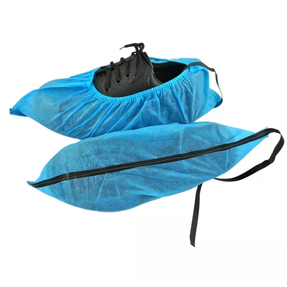 GLOBALSS Shoes Cover Polyethylene Blue for Laboratory, Cleanroom, ESD Safe area (Pack of 100)