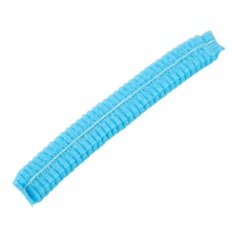 Medex M13 Disposable Cap Blue Nonwoven Fabric with White Spunlace, #PCA-05/CCB/100 (Pack of 100 Pcs)