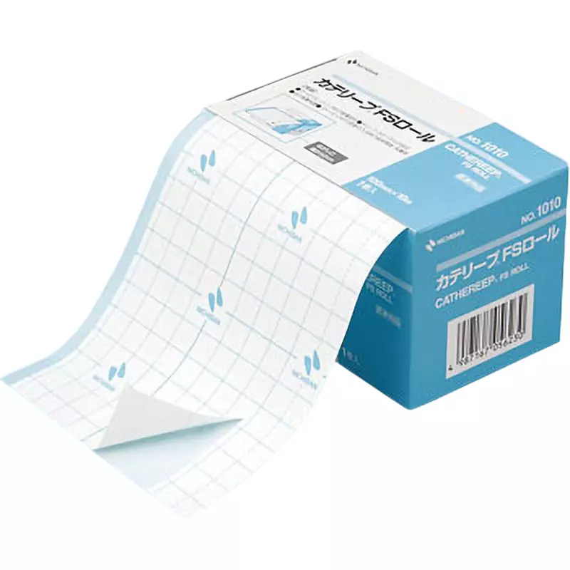 NICHIBAN CATHEREEP FS ROLL Film Dressing Polyurethane 100 mm x 10 m, No.1010