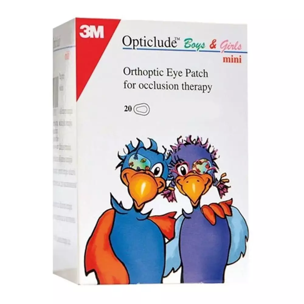 3M Opticlude Orthoptic Eye Patch 5.7x8 cm Oval, 1539 (Pack of 20)