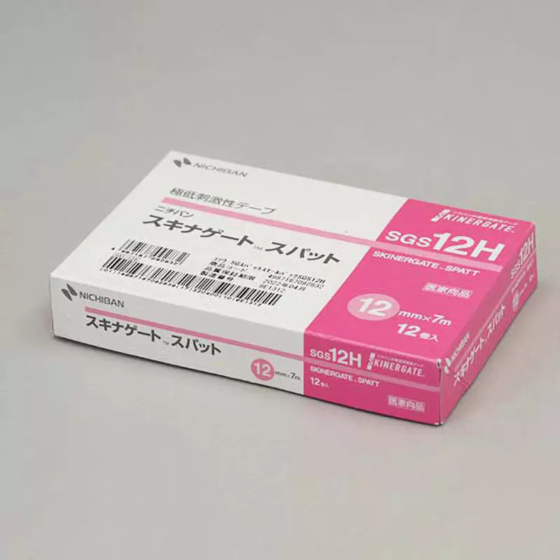 NICHIBAN SKINERGATE SPATT Polyolefin Film Tape Small 12 mm, SGS12H (Pack of 12 Rolls)