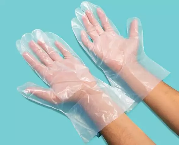 Swavind Disposable Hand Gloves Polyethylene Trandparent Power Free Standard Size (100 Pcs x 120 Box)