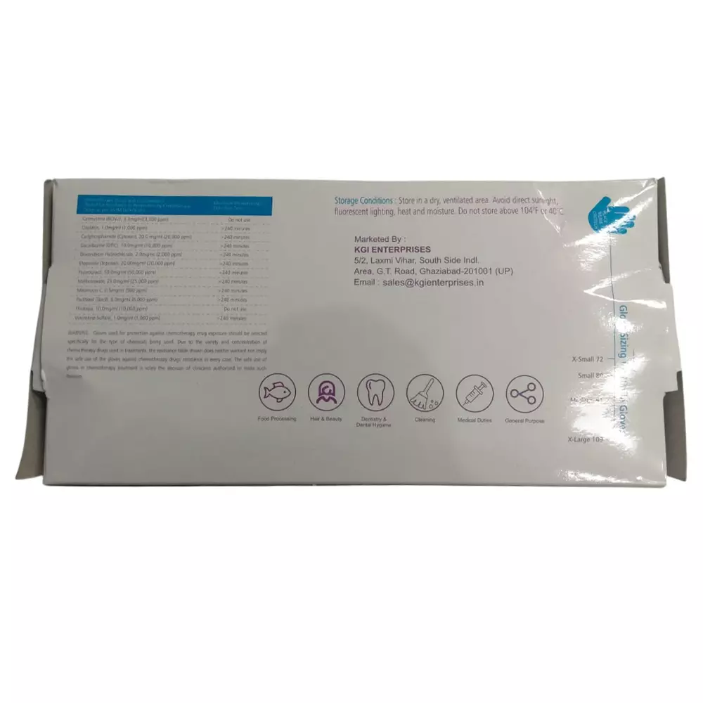 Medcare Pro Less Powdered Latex Medical Examination Gloves Medium (Box of 100 Pcs)