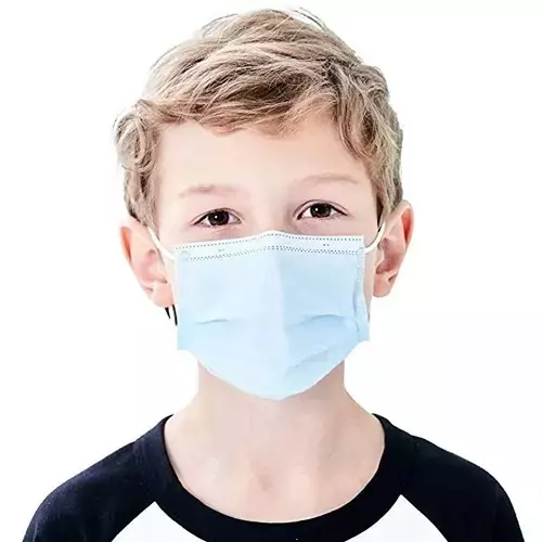 Generic Disposable Surgical Mask 3 Ply Free Size Blue (Pack of 50)