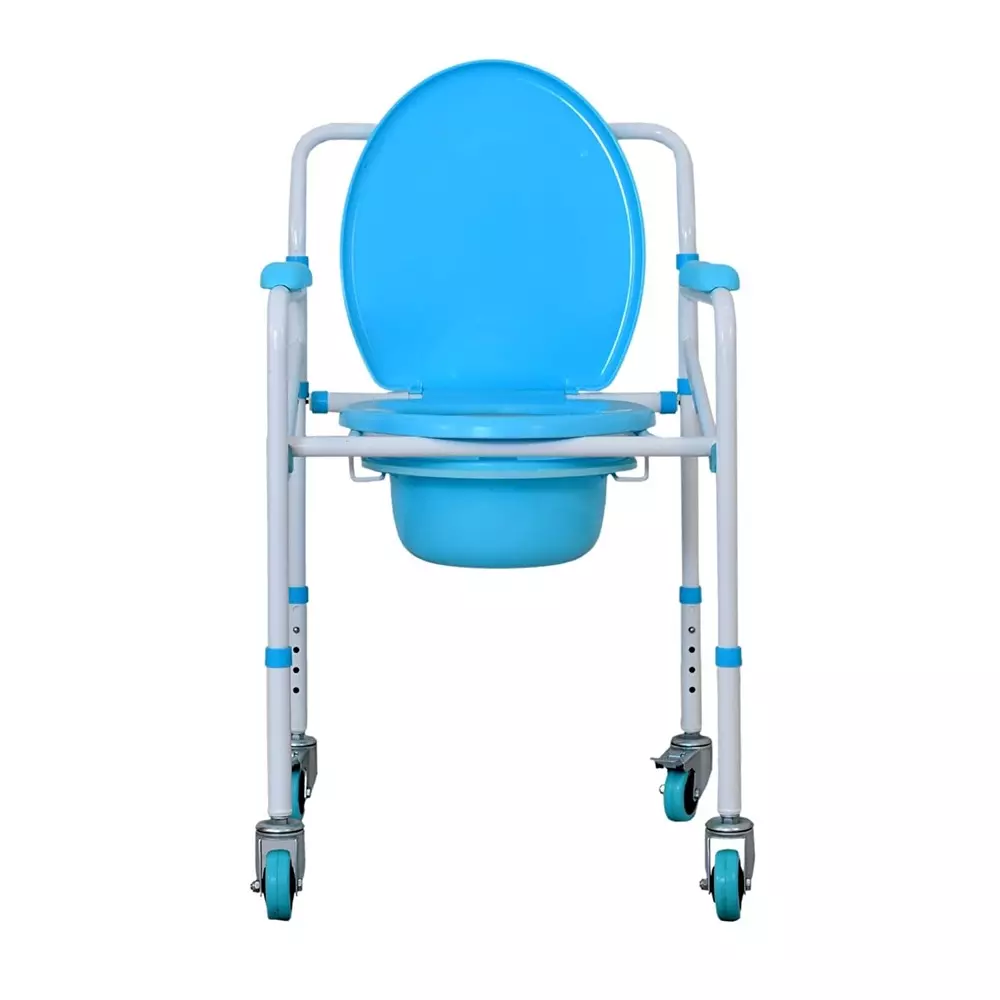 karma-foldable-commode-chair-with-wheel-mild-steel-partial-elliptical-frame-460-mm-seat-width-120-kg-weight-capacity-aqua-5-cmd-ms-blue
