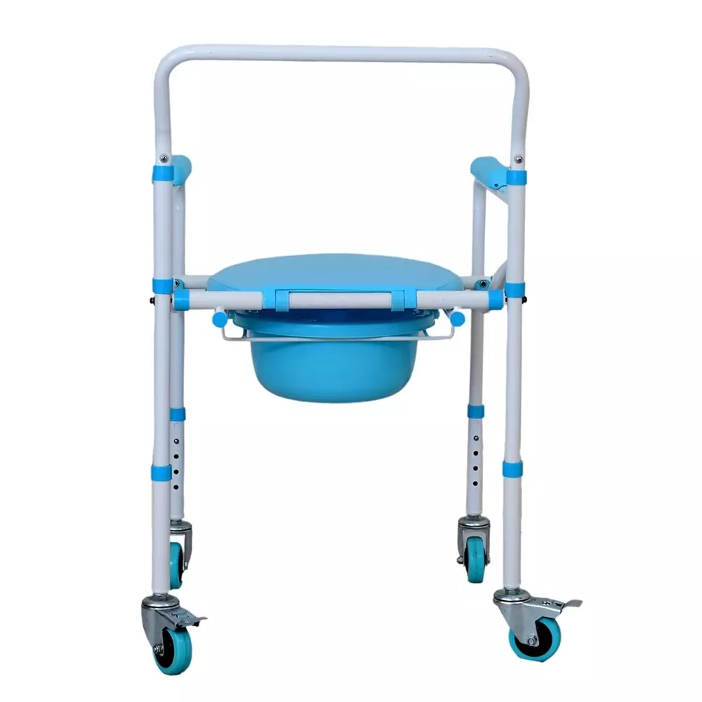 karma-foldable-commode-chair-with-wheel-mild-steel-partial-elliptical-frame-460-mm-seat-width-120-kg-weight-capacity-aqua-5-cmd-ms-blue