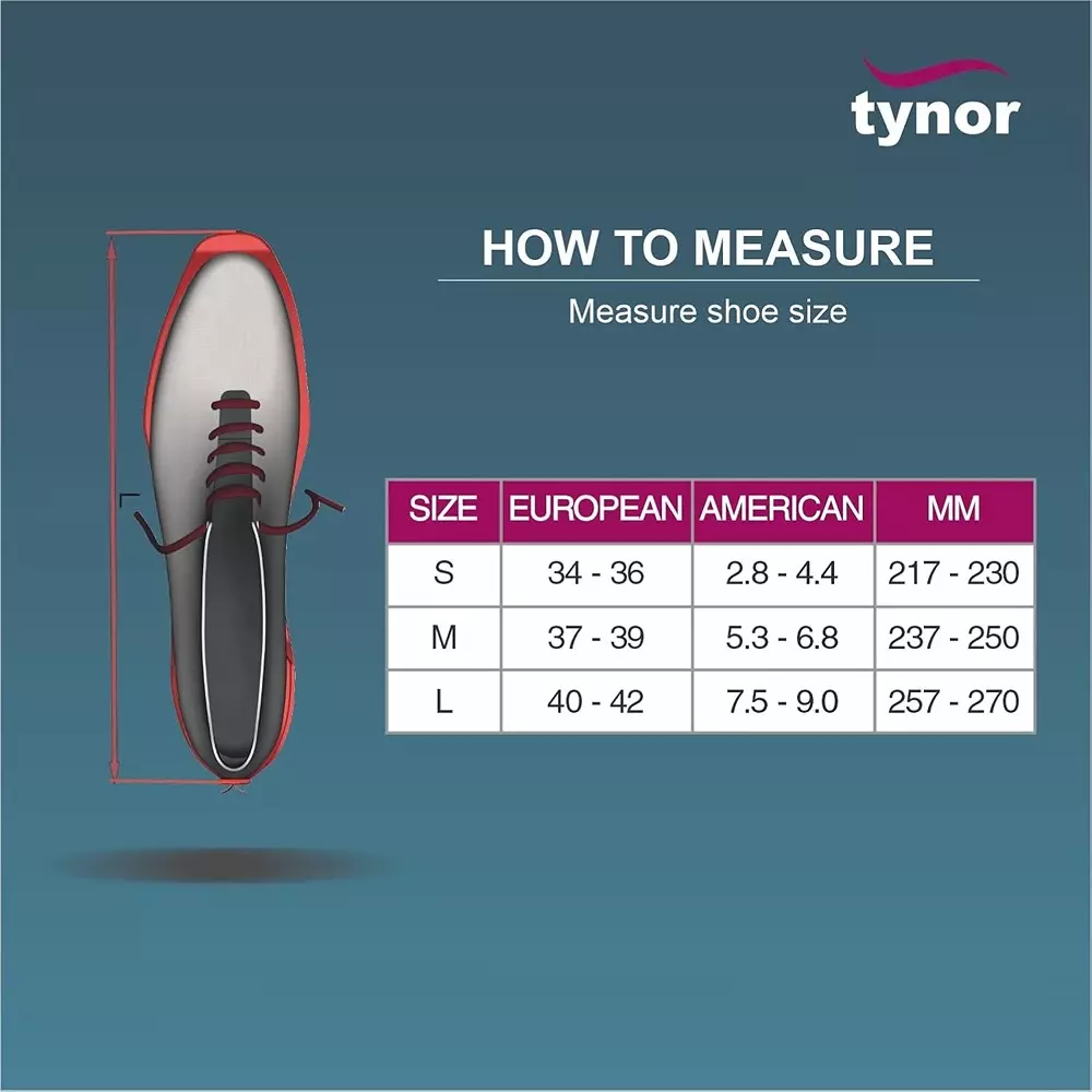 Tynor Walker Boot Air Black Medium Size, TA1001