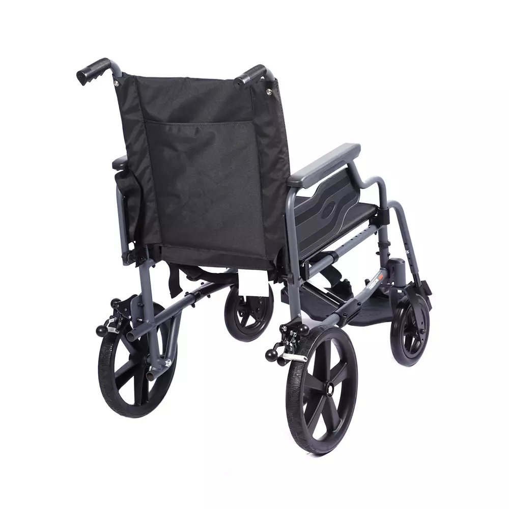 Forza Freedom Wheelchair 125 Kg Weight Capacity Transit Attendant Driven Black, WC3000-TR