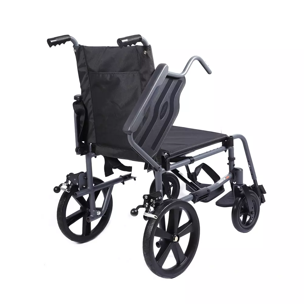 Forza Freedom Wheelchair 125 Kg Weight Capacity Transit Attendant Driven Black, WC3000-TR