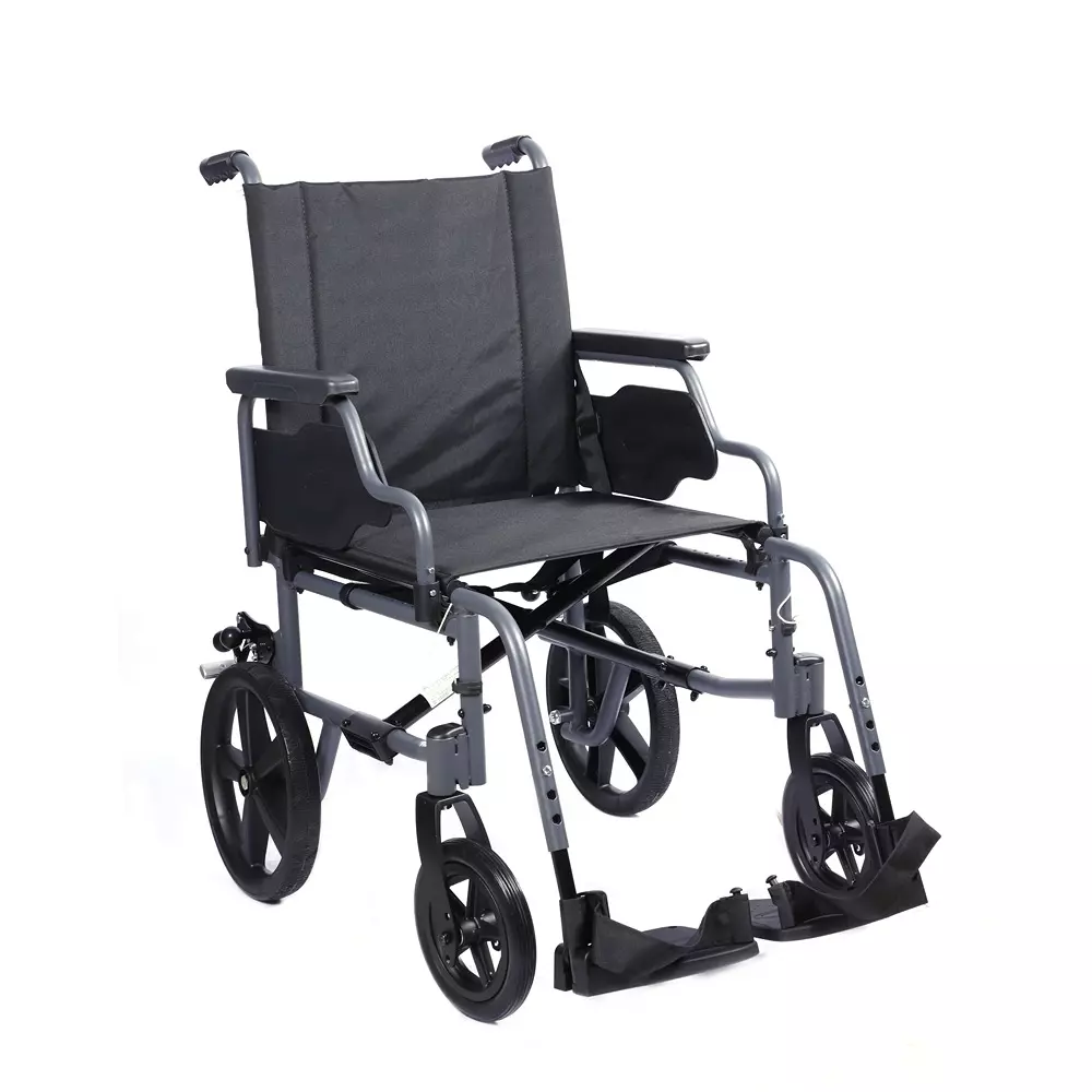 Forza Freedom Wheelchair 125 Kg Weight Capacity Transit Attendant Driven Black, WC3000-TR