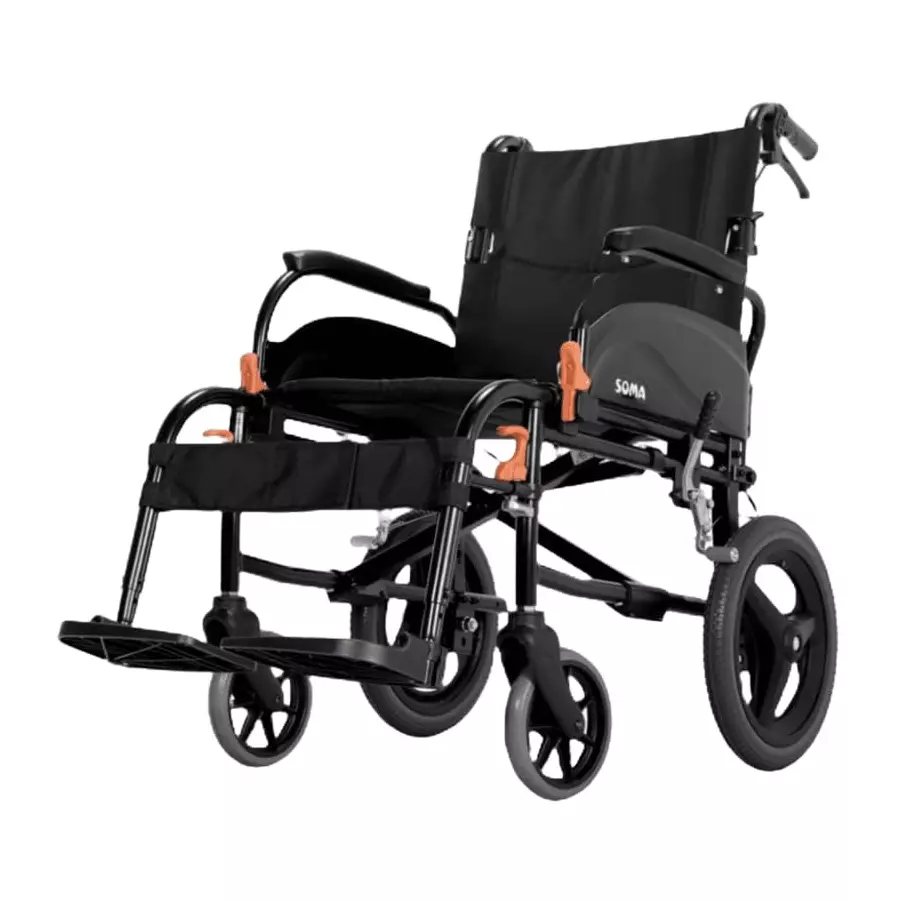 Karma Agile Foldable Wheelchair Attendant-Propelled 46 cm (18 inch) Seat Width