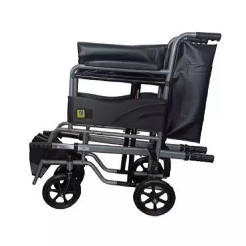 Karma Healthcare Wheelchair 45.72 cm (18 inch) Seat Width 100 Kg Load Capacity Fixed Armrest, Ryder Lift 1