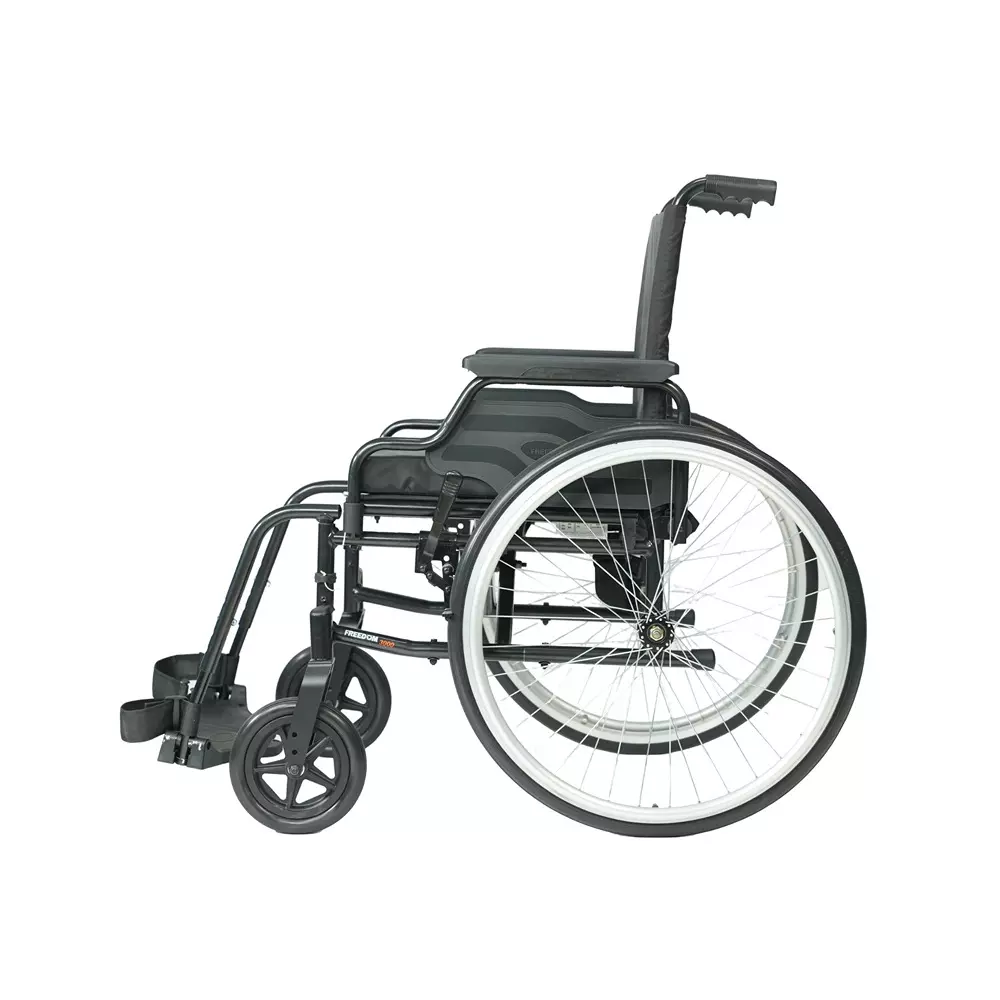 Forza Freedom  Wheelchair 125 Kg Weight Capacity Self Propelled With Foldable Black, WC3000-SP