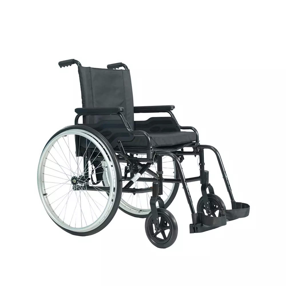 Forza Freedom  Wheelchair 125 Kg Weight Capacity Self Propelled With Foldable Black, WC3000-SP