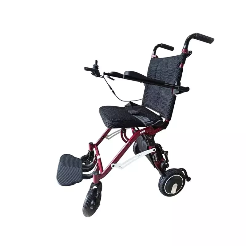 Karma Healthcare Wheelchair With Lithium Battery 100 Kg Load Capacity 42 cm (420 mm) Seat Width Aluminium Frame, Ryder 31