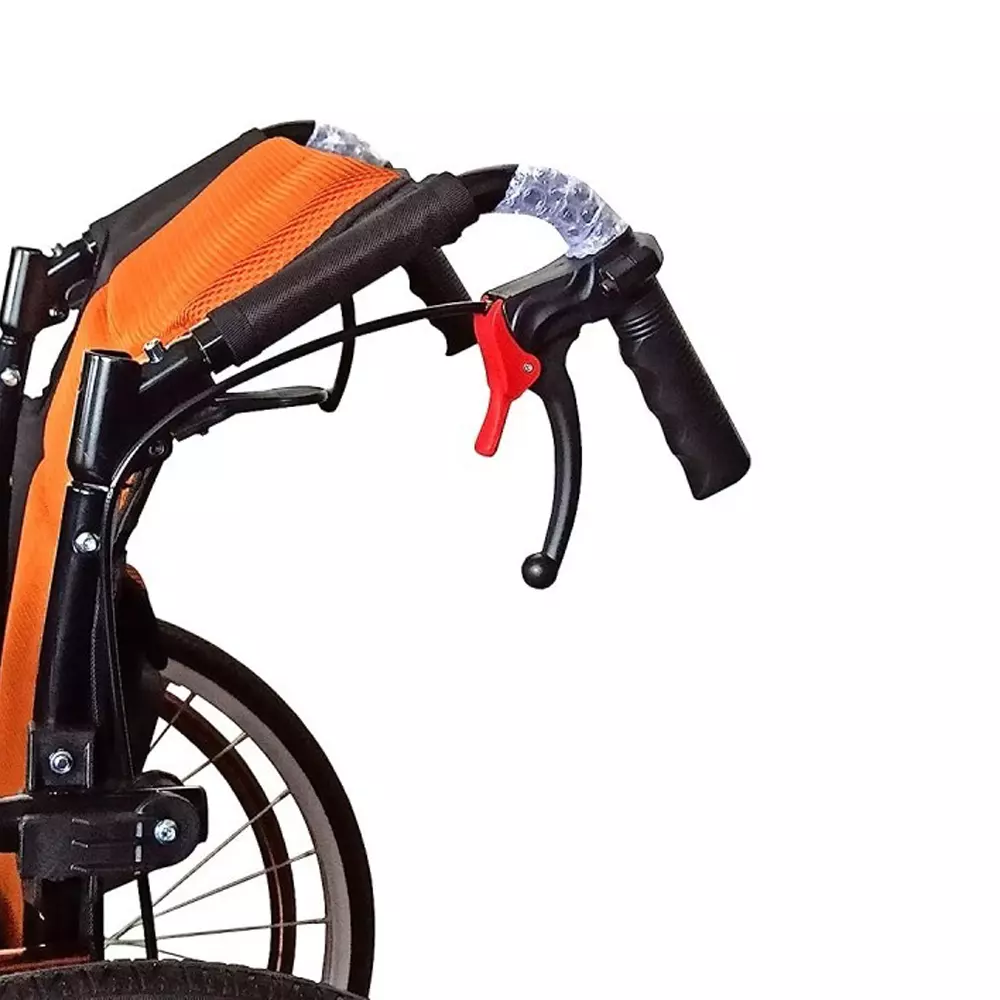 Karma Healthcare Wheelchair 45.72 cm (18 inch) Seat Width 100 Kg Load Capacity Flip-Back Armrest, Ryder AWC 13