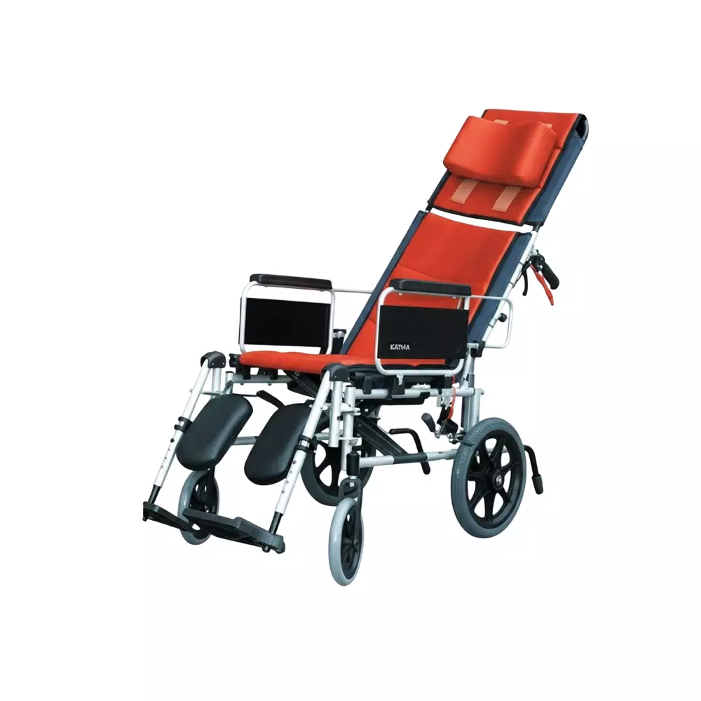 Karma Healthcare Wheelchair (43 cm) Seat Width 115 Kg Load Capacity Detachable Armrest, KM-5000 F14