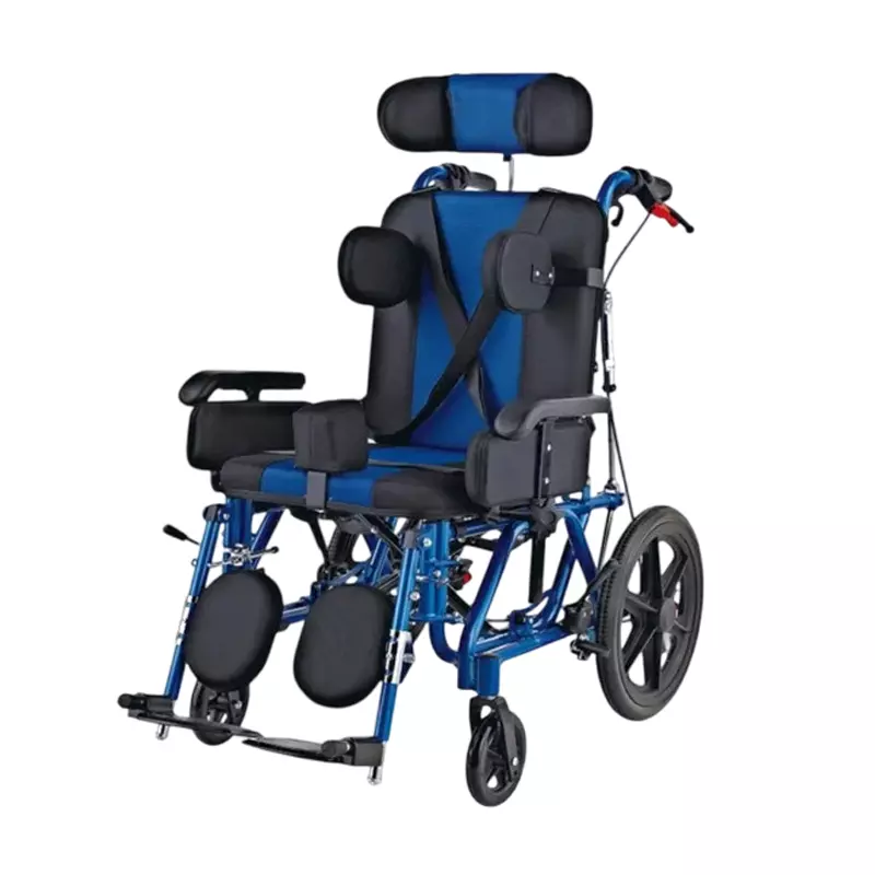 Karma Healthcare Cerebral Palsy Wheelchair 35.56 cm (14 Inch) Seat Width 100 Kg Load Capacity Detachable Armrest, CP 200