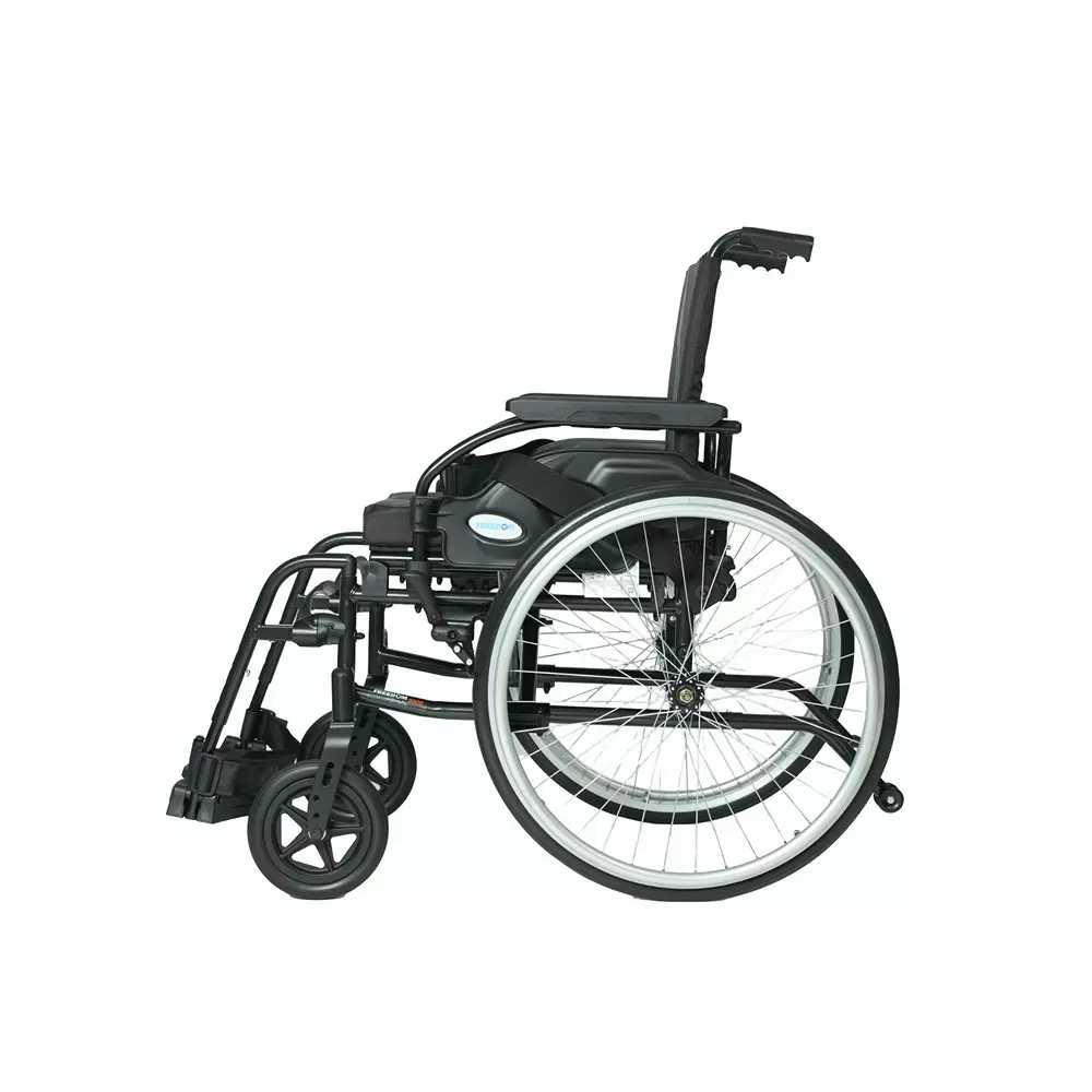 Forza Freedom Wheelchair 125 Kg Weight Capacity Self-Propelled/Attendant With Foldable Black, WC5000-SP