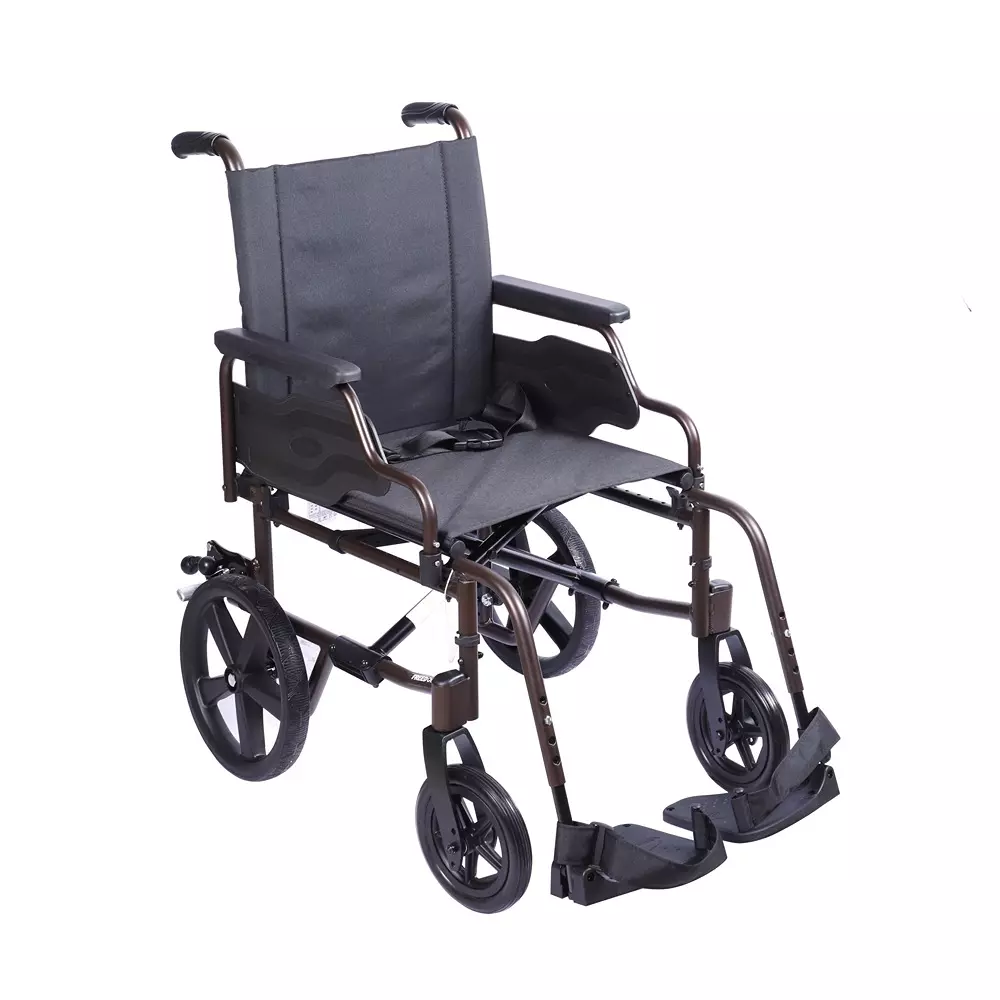 Forza Freedom Wheelchair 125 Kg Weight Capacity Transit Attendant Driven Black, WC4000-TR